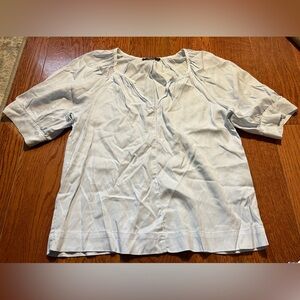 Maven West Short Sleeve Top Light Blue